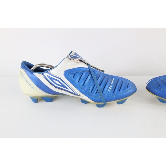 Vintage Umbro Mens 11 Kangaroo Leather XAI V Soccer Cleats Shoes Blue White FG main image 6